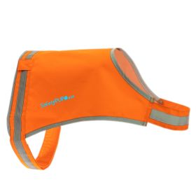 Lite Dog Vest L Size Coverage to Mid Back Reflective Hi Visibility Blaze Orange Fluorescent Fabric Helps to Keep Them in Sight and Safe On and Of