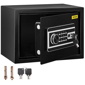 VEVOR Safe Box, 0.8 CU.FT Fingerprint Safe Box for Money with 2 Keys & Digital Keypad, Q235 Steel Safe Box for Storing Cash, Jewelry, Pistols