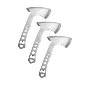 Throwing Axes with Wrench Fuctions for Recreation and Competition (Color: Steel Color, Type: Tomahawk)