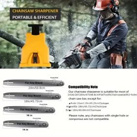 Hainsaw Teeth Sharpener, Portable Chain Saw Sharpener Tool, Chainsaw Sharpener Universal Chain Saw Blade Sharpener (Style: Electric chain saw)